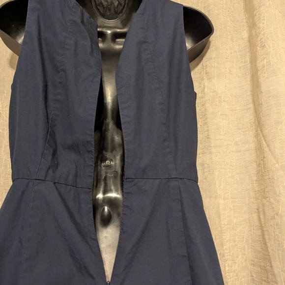 Banana Republic Blue Halter Pleated Midi Dress - Picture 5 of 6